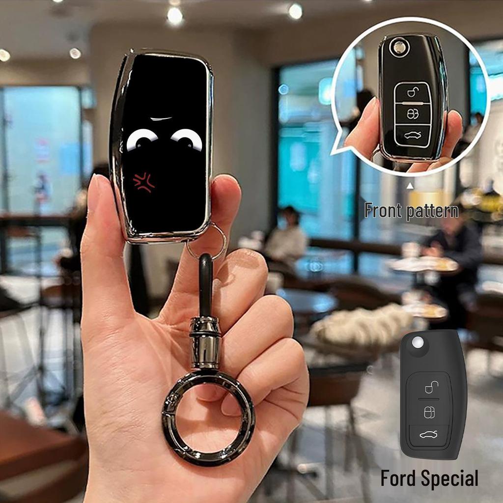 High-End Protective Key Cover for Ford Kuga, Focus, Tourneo Connect, Mondeo