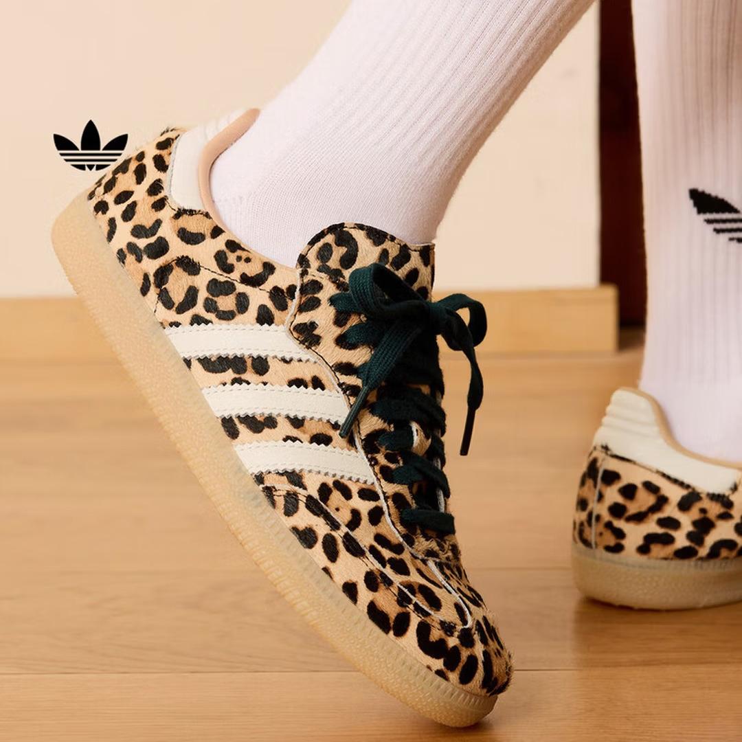 Кроссовки Adidas в стиле Т SAMBA OG Мраморный Леопардовый Принт Кроссовки Adidas Клевер KI6674 35.5
