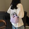 Shell Mini Backpack Versatile Commuter Cute Handheld Messenger Bag Leisure Travel Triple Bag Shoulder Bag