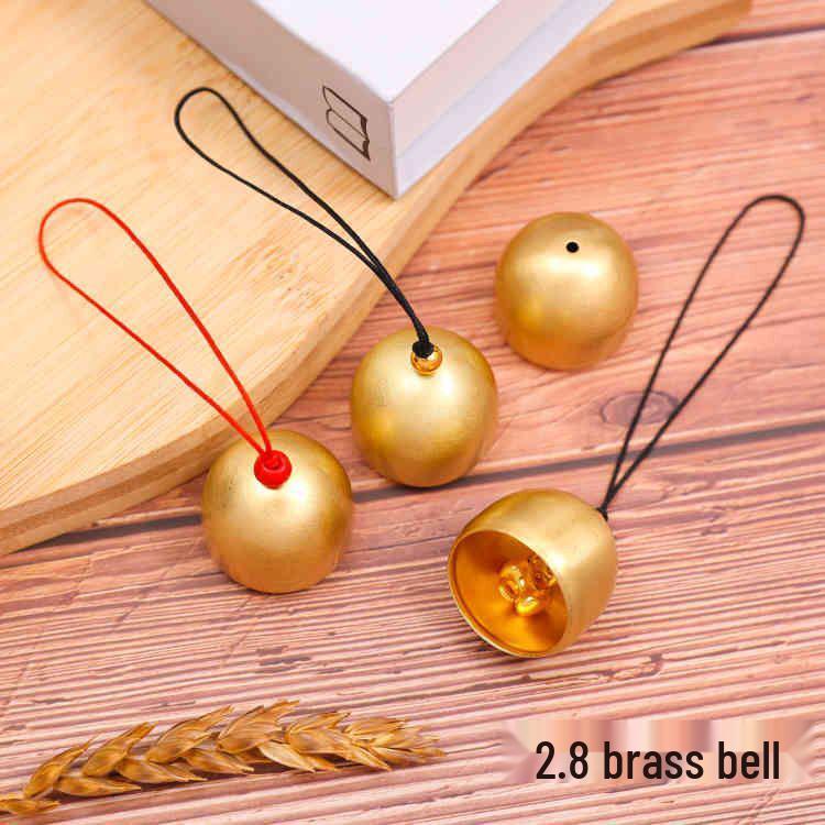 Brass and Copper Wind Chime DIY Accessories with Clapper - Small Metal Christmas Bells