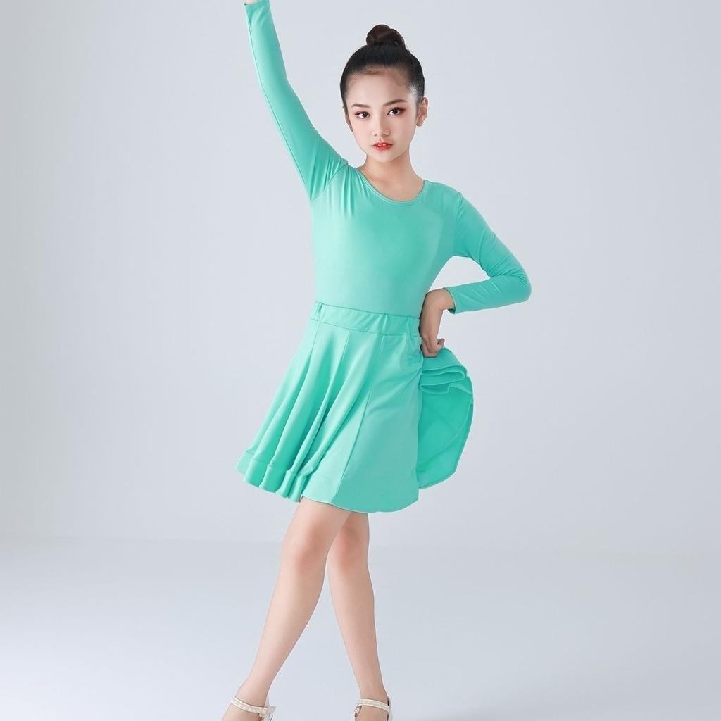 Children's Dance Costume for Professional Competition Girls' Large Swing Dress Children's Latin Training Performance