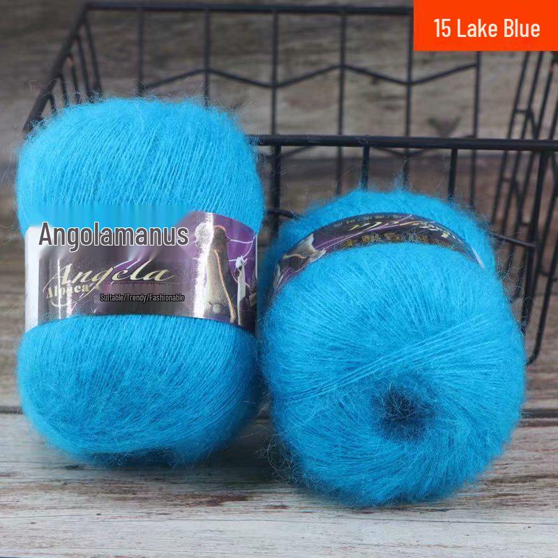 Angola Fine Mohair Yarn for Hand Knitting - Medium Fine Wool Yarn