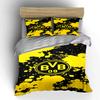 Yellow splatter, "BVB 09". Bedding sets Duvet cover sets Duvet covers Pillowcases(1 * Duvet Cover 2 * Pillowcases without duvet insert)