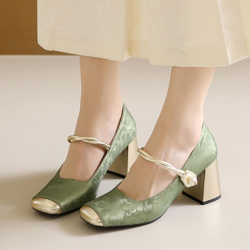 Mode Damen High Heels Schuhe Mary Jane Elegante Sandalen Mode Flach Sommer Damen Pumps 2025 Neu Designer Luxus Zapatillas De Mujer