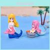 Cartoon Mermaid Shell Miniature Diy Aquarium Decoration Pvc Ocean Landscape Accessories