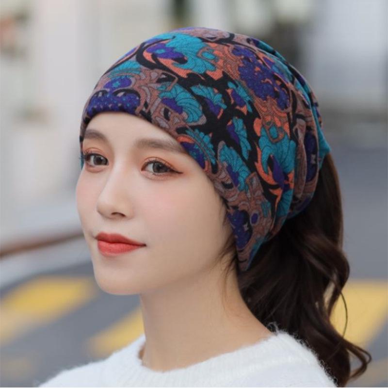 Autumn-Winter Double Layer Neck Warmer & Beanie Face Mask Headscarf