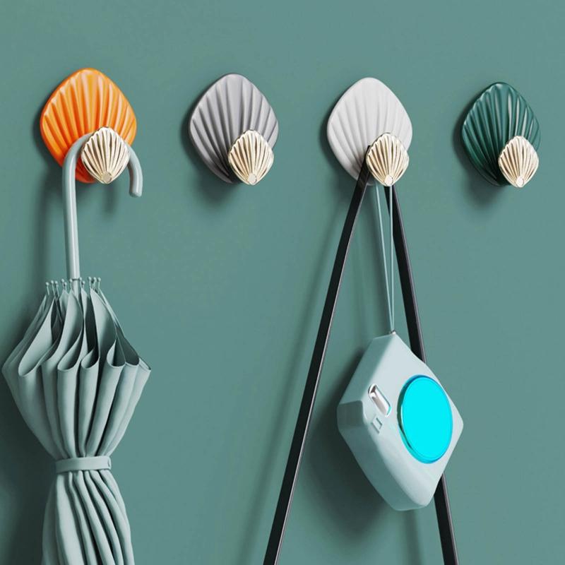 Durable Adhesive Hook Towels Bags Caps Organizer Hook Hanger Nail Drilling Free