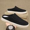 Fashion Men's Slippers Summer New Breathable Casual Shoes Outdoor Lightweight Non Slip Slippers Fashionable Canvas Half Slippers