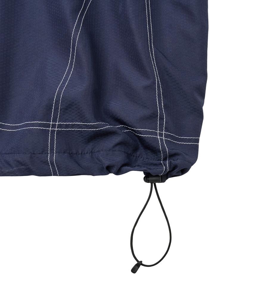 PHYPS MOTORCYCLE Ripstop Hooded Soccer Anorak Navy