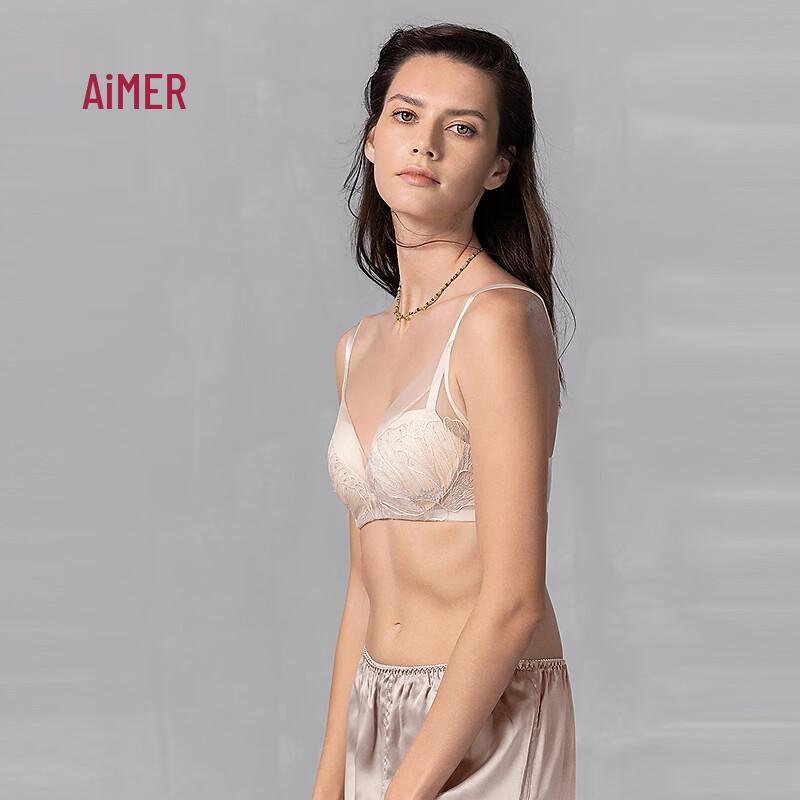Aimer Women s Wireless Breathable Mesh Push-Up Bra B80