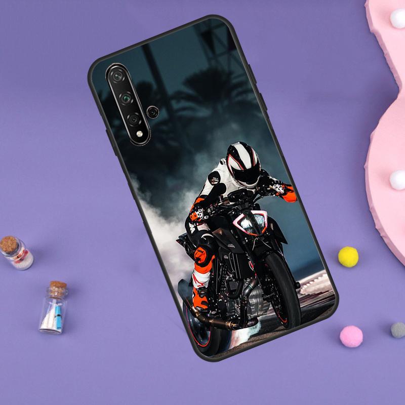 Moto Cross Motorcycle Sports Case For Huawei Nova 11i 3i 7i 5T 11 9 10 SE Y60 Y61 Y70 Y90 Y91 P20 P40 Lite P30 Pro Cover