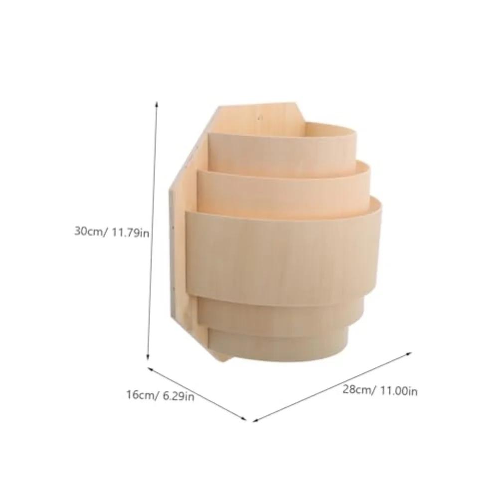 1PC Light-shade For Sauna Lampshade 28x30cm Stylish Wood Sauna Lampshade Heat-Resistant Lighting For Relaxing Room Lightings