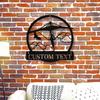 Custom Black Hang Glider Metal Wall Art Personalized Valentine Home Decor