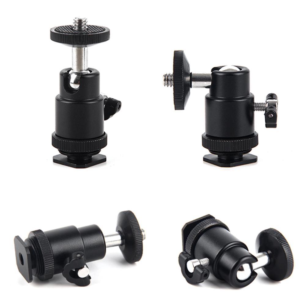 Universal Moblie Phone Clip Bracket Holder Mount 1/4 Screw Hot Shoe Pan Tilt Ball Head DSLR Camera Bracket for iPhone Samsung