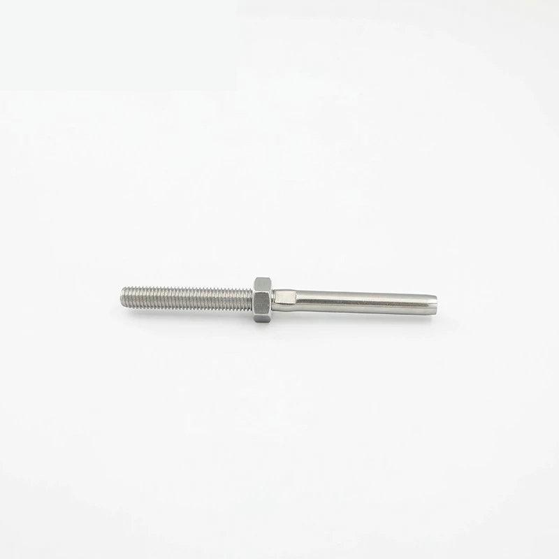 Kabelgeländer 2/2,5/3/4/5/6/8/10mm Edelstahl 316 Pressniet Drahtseilzubehör Rechtsgewinde Endstück