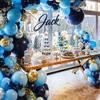 106pcs Navy Blue Balloons Arch Kit Silver Gold Confetti Balloons for Baby Shower Birthday Wedding Party Decoration