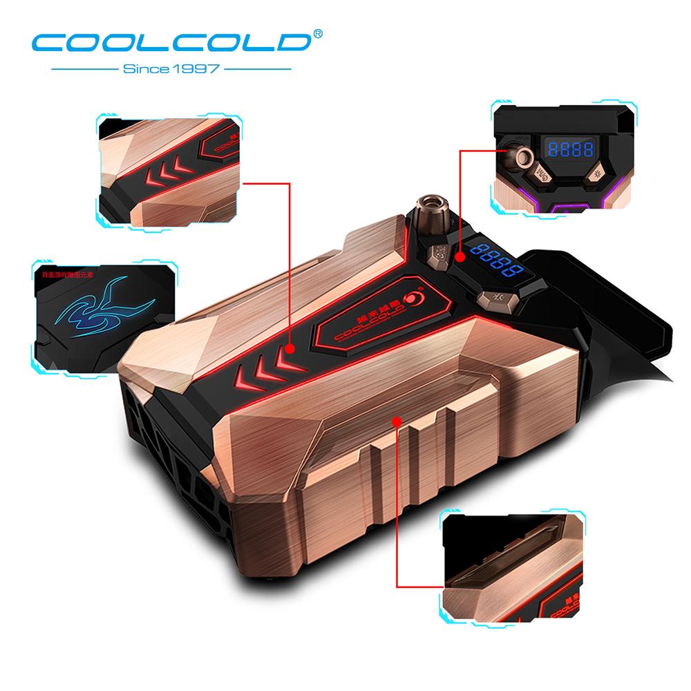 COOLCOLD Tragbarer Laptop-Kühler ,Starke Schnellere Kühlung Und USB-Betrieben,Unterstützt Verschiedene Größen 14 Zoll Bis 17 Zoll