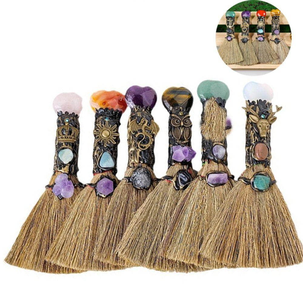 Handmade Witch Broom Spiritual Handmade Ritual Broom Ritual Magic Magic Broom  Halloween Decor