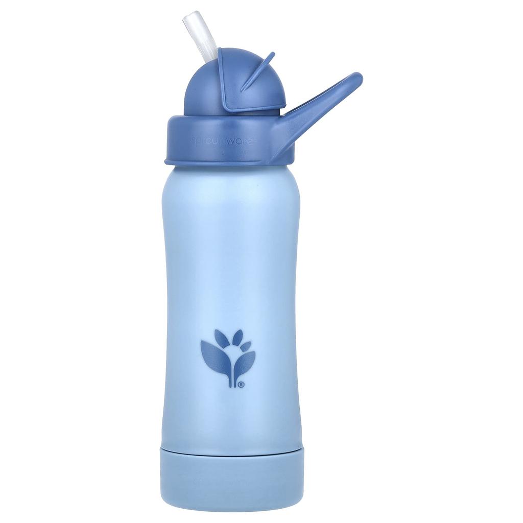 Green Sprouts, Sprout Ware®, Straw Bottle, 9+ Months, Blueberry, 10 oz (295 ml)