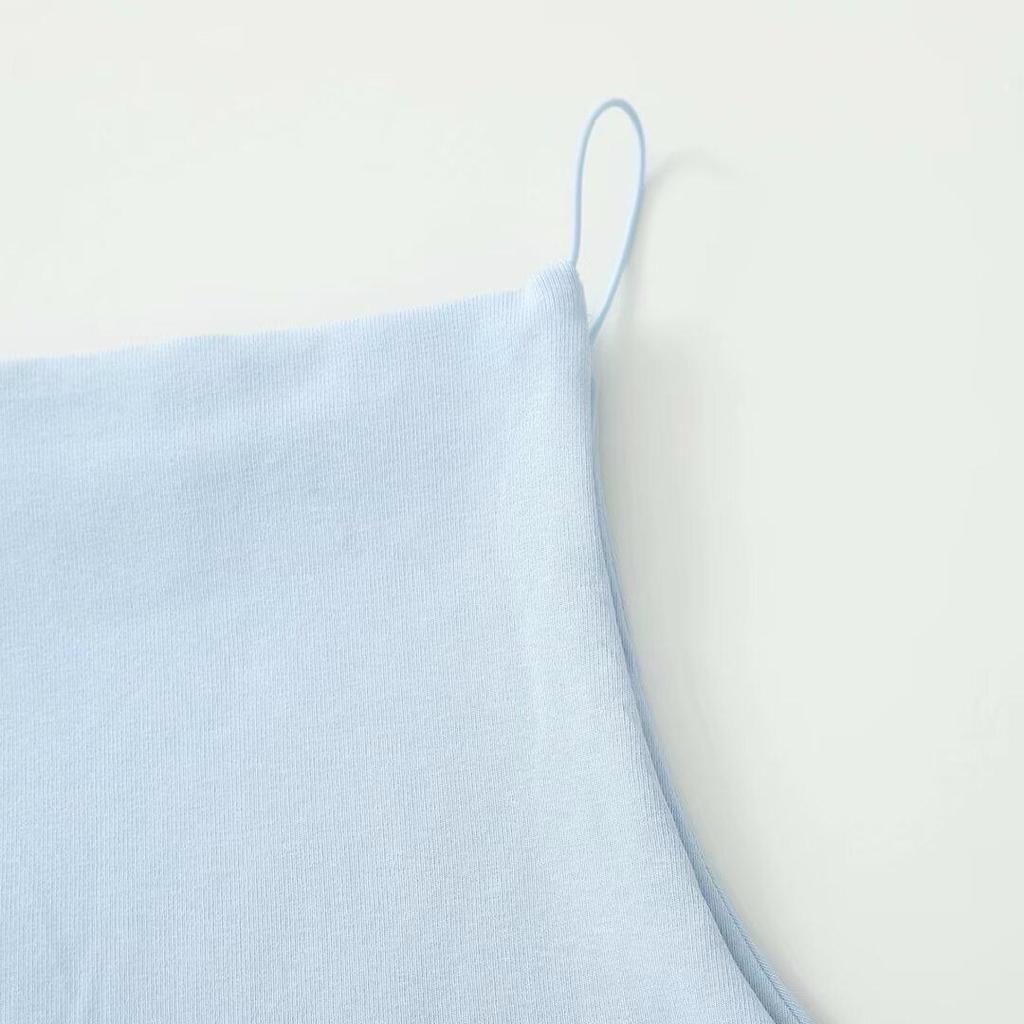 Damen Neckholder Tanktops Ärmellose Weste Dünne Träger Damen Camisole Einfarbig Mode