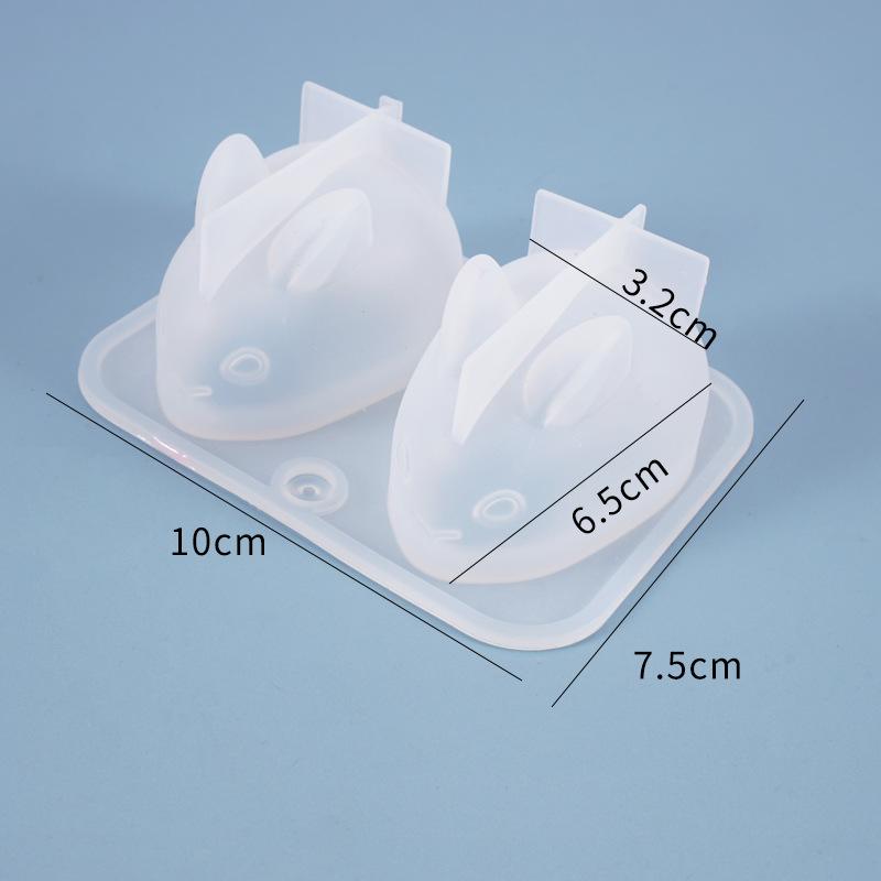 3D Baking Candy Chocolate Bunny Mold Mousse Dessert Jelly High Flexible Silicone Ice Cream Mould
