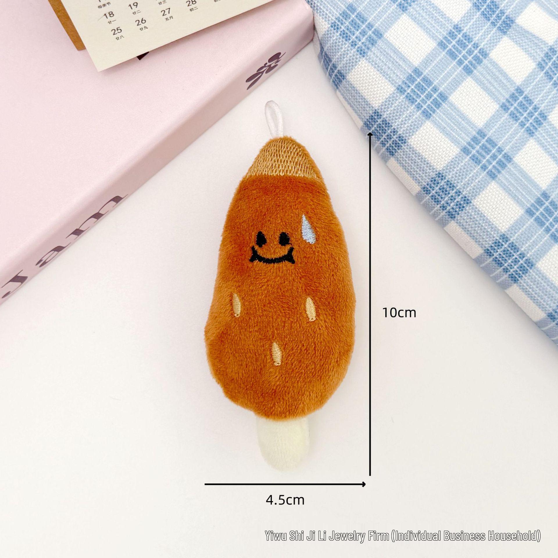 Cartoon Oden Skewer Doll Pendant - Fun Food Figure for Claw Machines & Gifts