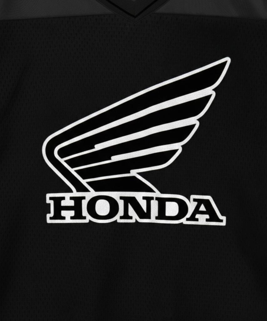 PHYPS MOTORCYCLE Original Wing Logo Mesh Long Sleeve Gray