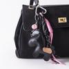 1 Piece Leather Pony Keychain Braided Rope Backpack Pendant For Phone Bag Hanging Accessories Diy Decoration