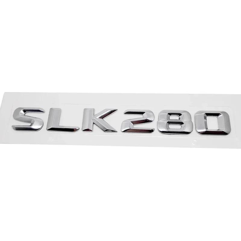 Automotive 3D Digital Alphabet Trunk Badge Decal for Mercedes Benz SLK55 SLK63 SLK200 SLK230 SLK250 SLK280 SLK300 SLK320 SLK350