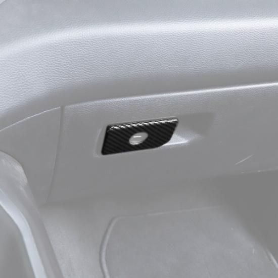 For 19-24 Dodge Ram 3500/2500/1500 Carbon Copilot Storage Box Handles Cover Trim