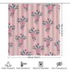 Elegant Pink Shower Curtain With Love Blossoms Decor Cute Bathroom Liner For Girl'S Room Size 72X84 Inches (Large) |