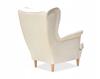 ARI Scandinavian Family Furniture Wing Chair, Beige, Decorative, Light
