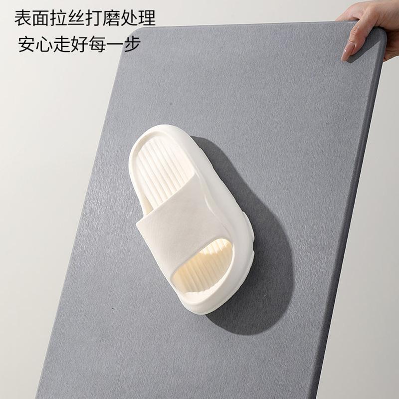 Kieselgur Fußmatte Harte Matte Kieselgur harte Platte Toilettenbodenmatte Badezimmer wasserabsorbierende rutschfeste Matte Schnelltrocknende Fußmatte