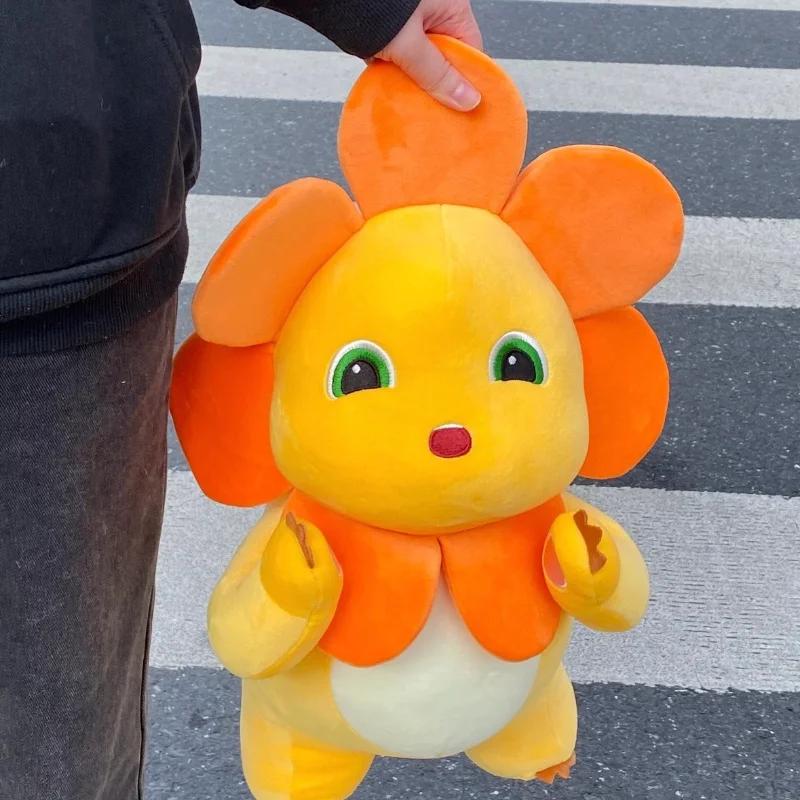 Cute Soft Yellow Plush Toy with Orange Wings Fluffy Stuffed Animal Gift for Christmas Birthdays Kids Mothers Day Halloween Party