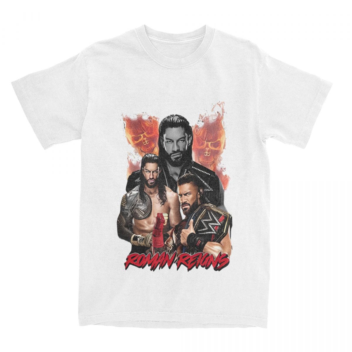 

Roman Reigns Pattern T-shirt Printed Summer Luxury Brand Cotton Men s and Women s T-shirt Short Sleeves 4XL