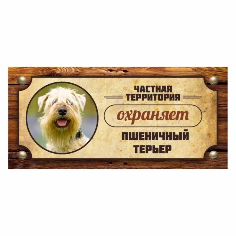 Varovná cedule Strážní pes Akita Inu, Značka na plotové dveře 30x15cm