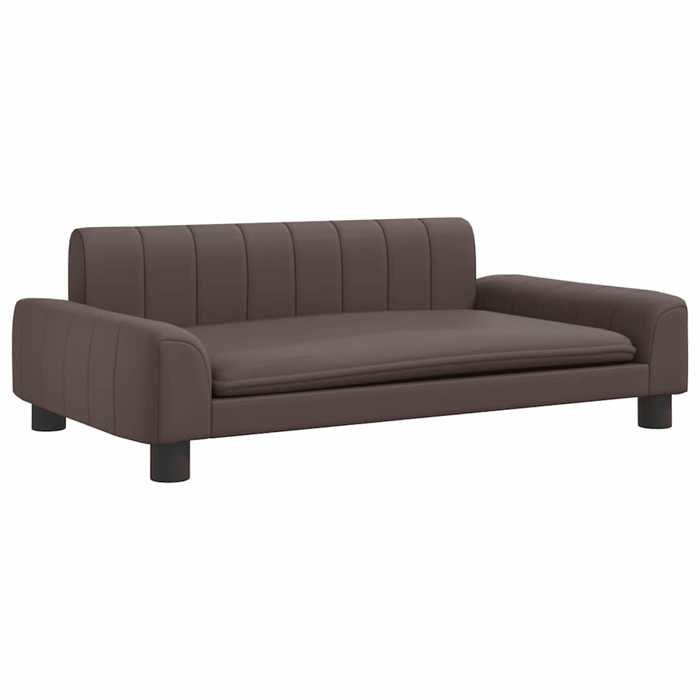 VidaXL Lit pour chien marron 90x53x30 cm similicuir 171854
