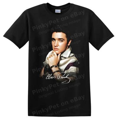 Elvis Presley Pop Art Rock and Roll Icoon T-shirt Vintage Portret Tee