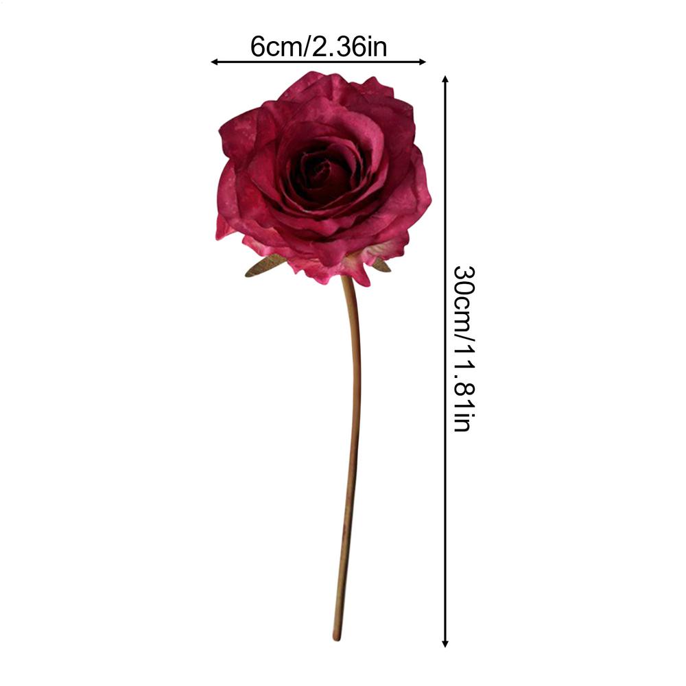 Artificial Roses Realistic Fake Plants Artificial Flowers Silk Bouquet vintage rose artificial flower Home Wedding Decoration