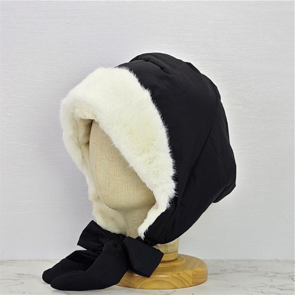 Winter Windproof Thick Warm Hat Cold Weather Casual Strap Crossbody Bag Hat Fashionable Student Fleece Lined Ear Protection Cap