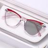 New Fashion Women Cat Eye Photochromic Myopia Glasses lady's Anti Blue Light Near Sight Eyewear Outdoor Color Changing UV protection Sunglasses -4.0