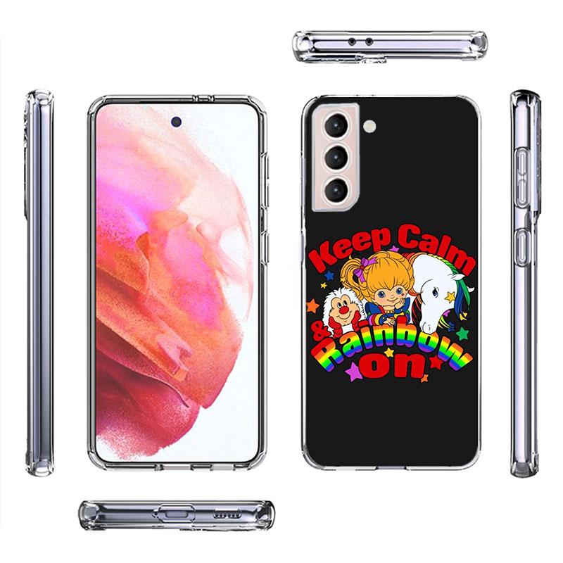R-Rainbow Cute Brite Phone Case For Galaxy A14 A24 A34 A54 Samsung A02S A12 A22 A32 A42 A52 A72 A13 A33 A53 5G A03 A03S A23 A73