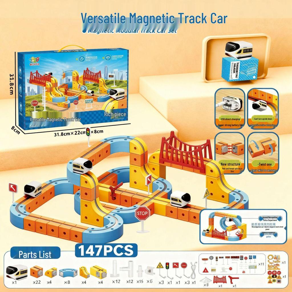 Magnetic Levitation Track Blocks: DIY Educational Toy for Kids