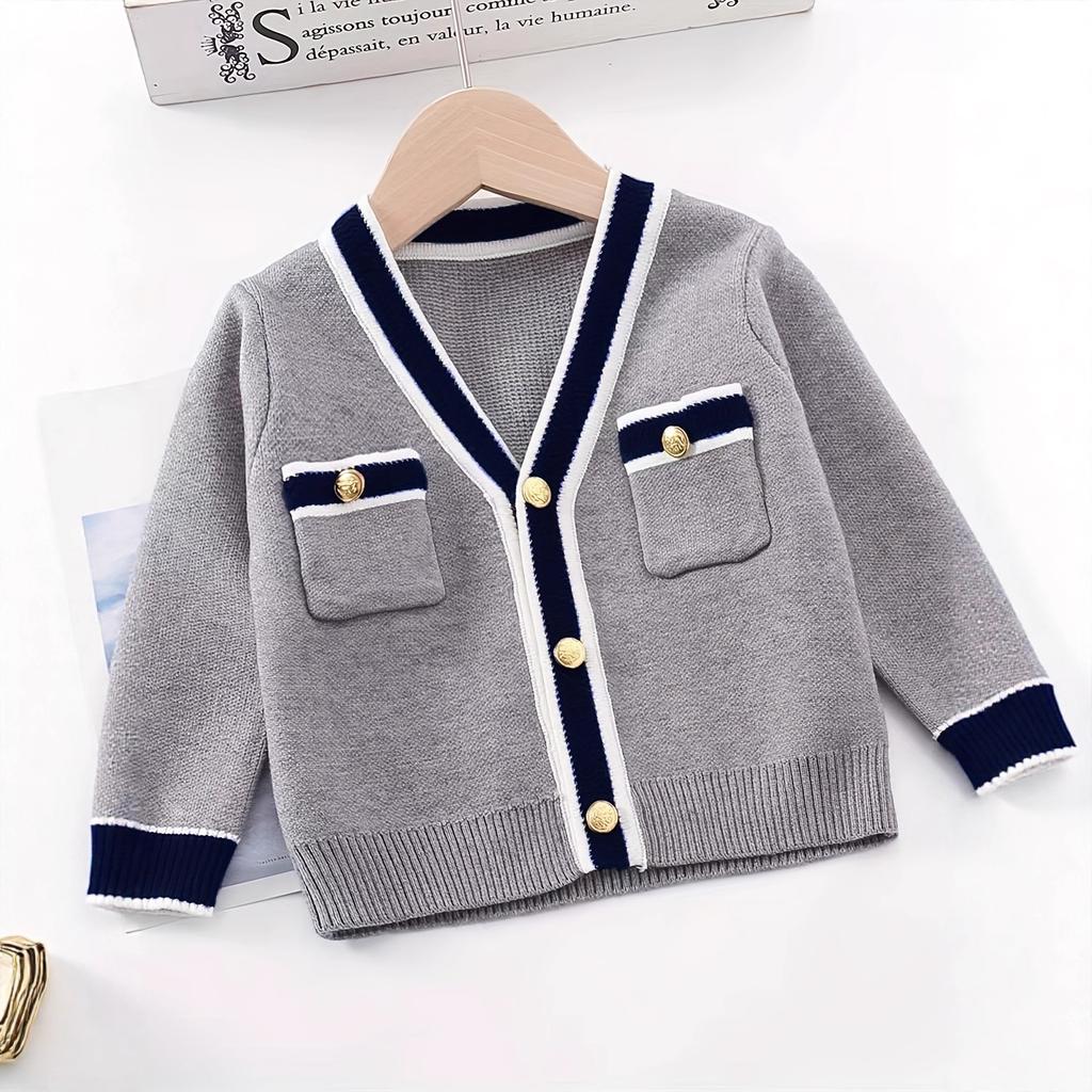 Ailetu Qiuxin Children's Clothing College Girls' Knitted Top Cardigan Mini Skirt Core Spun Yarn Skirt YB010