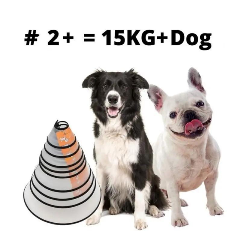 Pet Elizabeth Collar Puppy Anti Bite Grasping Collar for Small Large Dogs Recovery Cone Ring Cats Neck Wound Healing Accessories