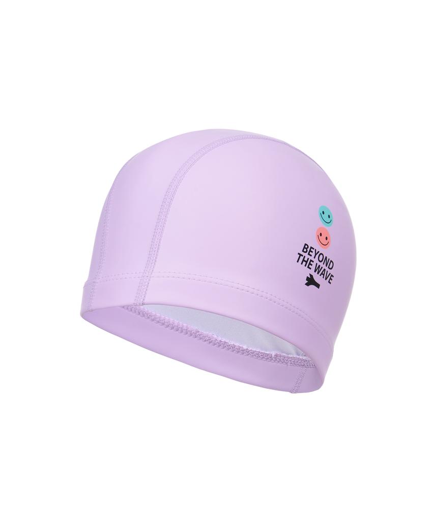Lenomasuyeongbog Supplies Kids' Smile Pu Swim Cap Lavender Ro-Rc2F059-Lv