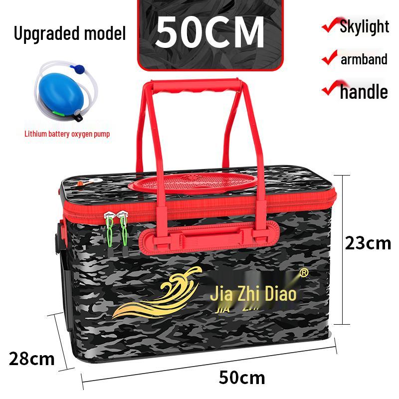Multi-functional Foldable Fishing Bucket and Fish Protector