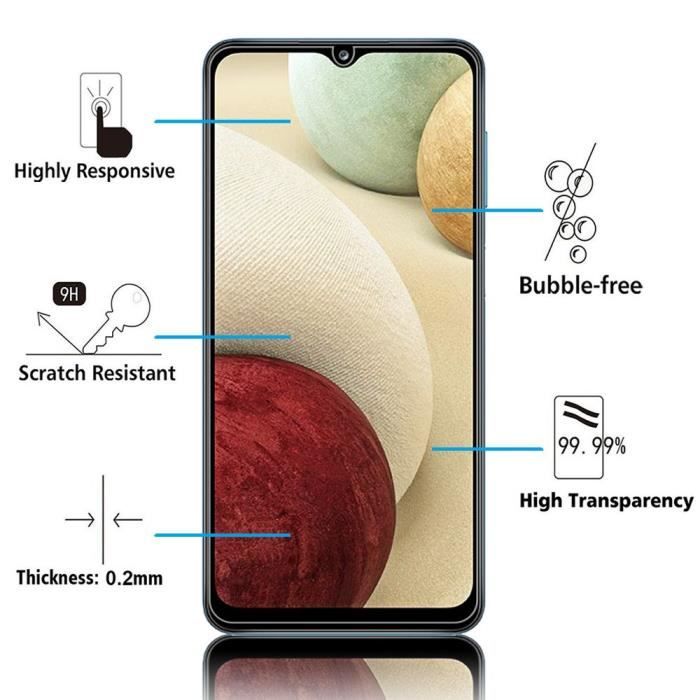 Film de protection - VCOMP - Samsung Galaxy F23/M23 6.6" - Verre Trempé - Pack de 2 - Résistant aux rayures