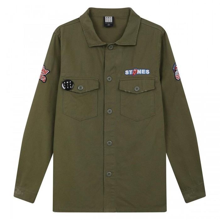Amplified Herren-Overshirt „The Rolling Stones“ im Militärstil