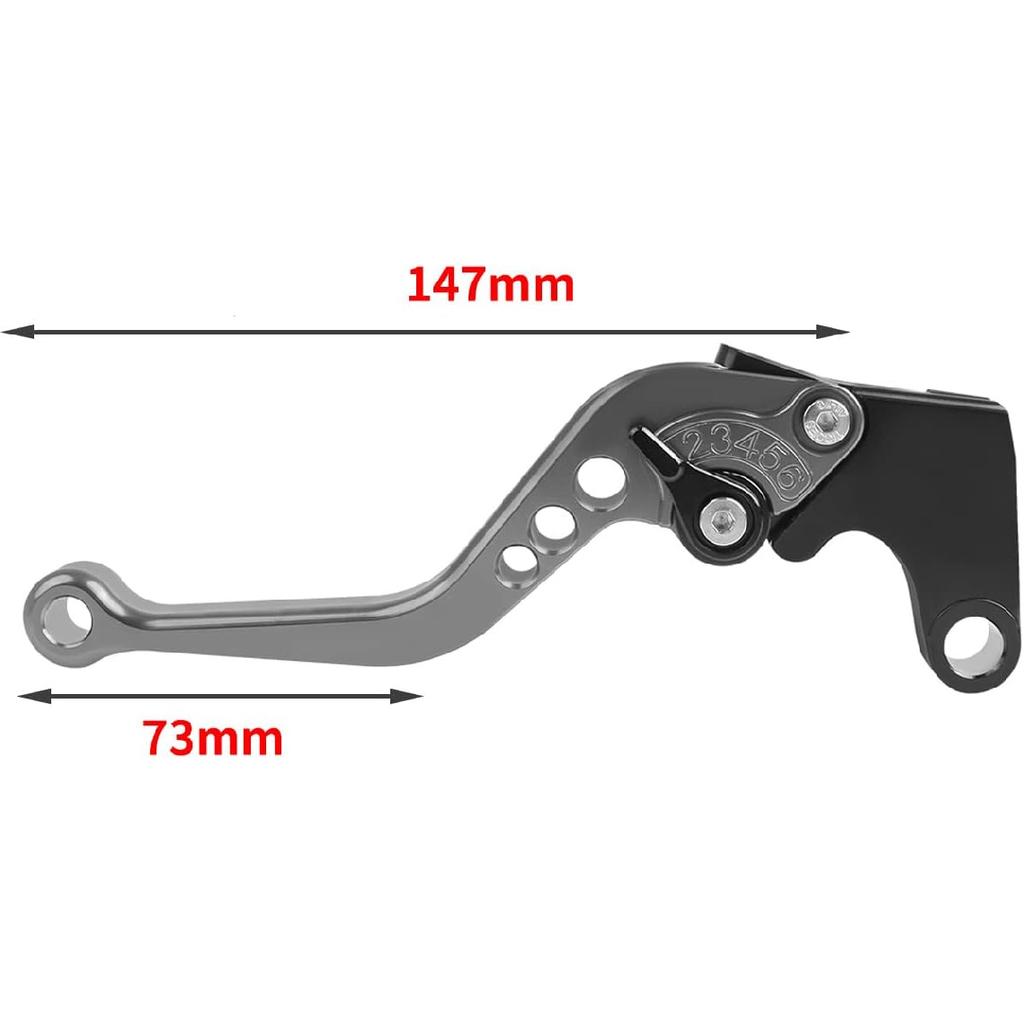 Short Brake Clutch Lever Sets CNC Aluminum Compatible with MSX 125 GROM 2013-2023 / MSX125SF 2016-2023/ CBR500R/CB500F/X 2013-2019 Motorcycle